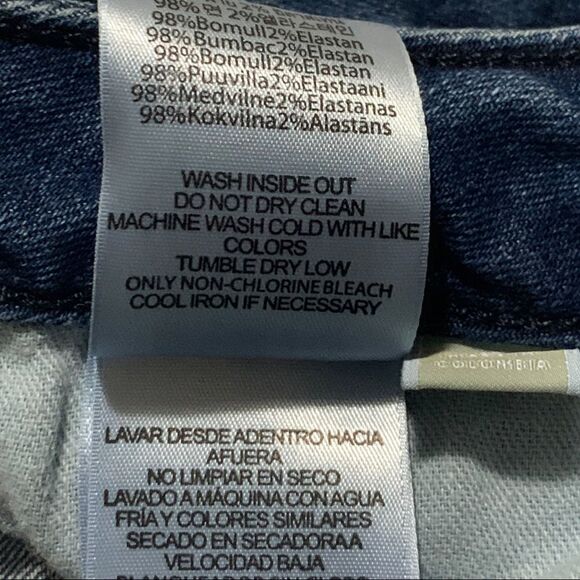 Michael Kors Women’s Straight Leg Skinny Blue Jeans SZ 2 - Picture 8 of 9